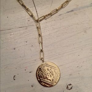 NIB GORJANA ANA COIN LARIAT STYLE NECKLACE